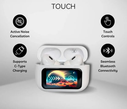 Airpods Pro A9 with Noise Cancelling, 24H Playtime