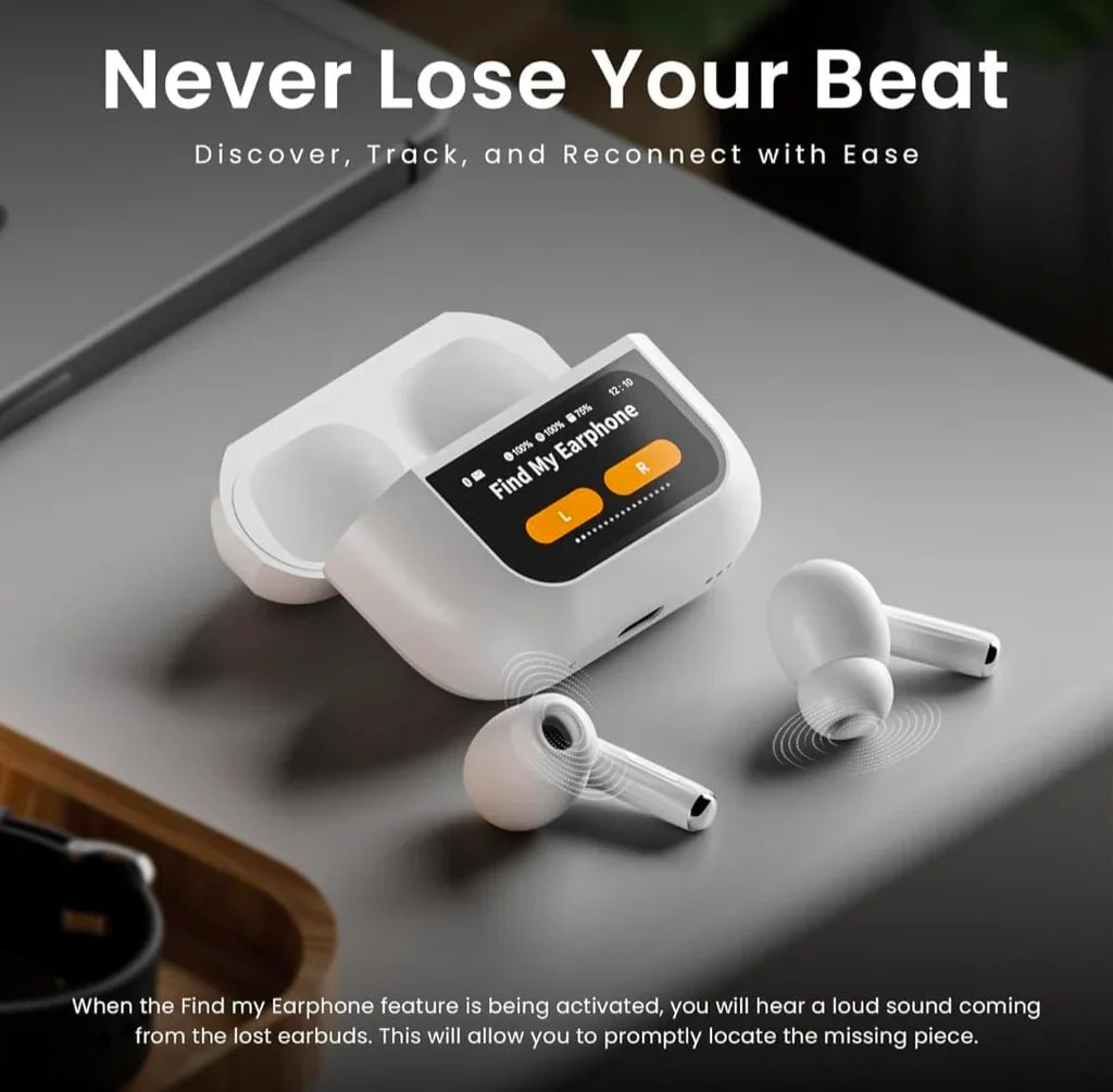 Airpods Pro A9 with Noise Cancelling, 24H Playtime