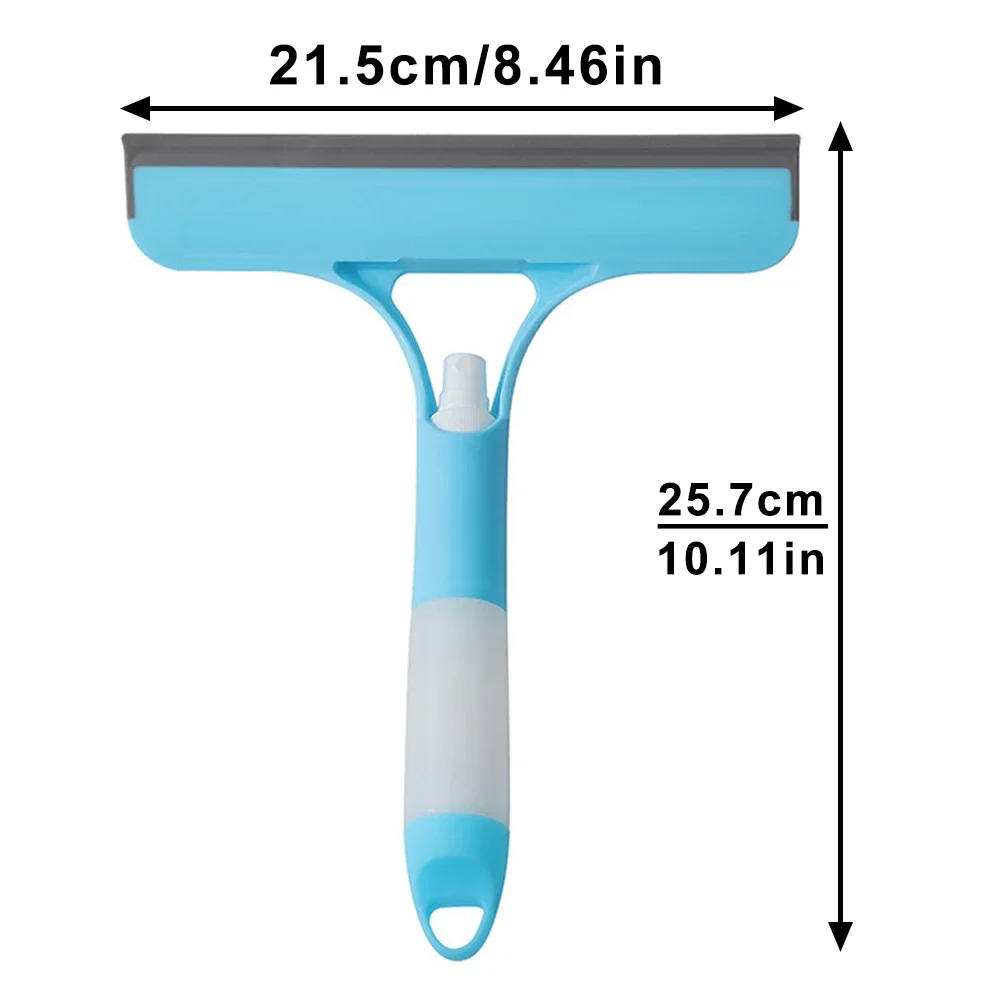 3-in-1 Glass Cleaner Spray Squeegee Tool for Windows Mirrors Bathroom Kitchen