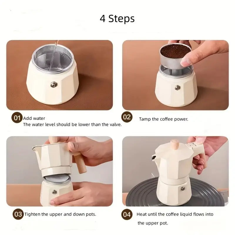 Italian Moka Coffee || Tea Kettle – Durable Aluminum Design